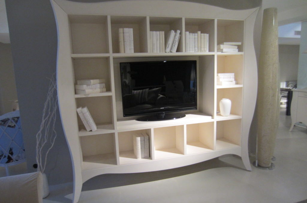 Libreria Porta TV Liberty Giusti Portos - Spazio Schiatti Libreria Porta TV Liberty Giusti Portos - Spazio Schiatti